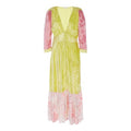 Avalon Color-Blocked Velvet Dress