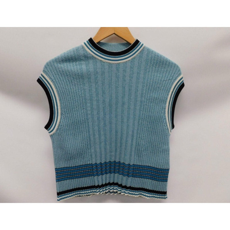 Knitted Crew-Neck Tank Top