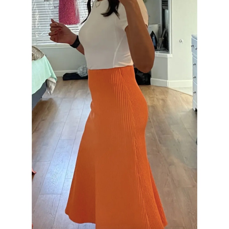 Tech Poly Ribbed Skirt